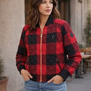 Eddie Bauer x ilaria Urbinati Limited Edition Blacktail Bomber Jacket Salsa XL